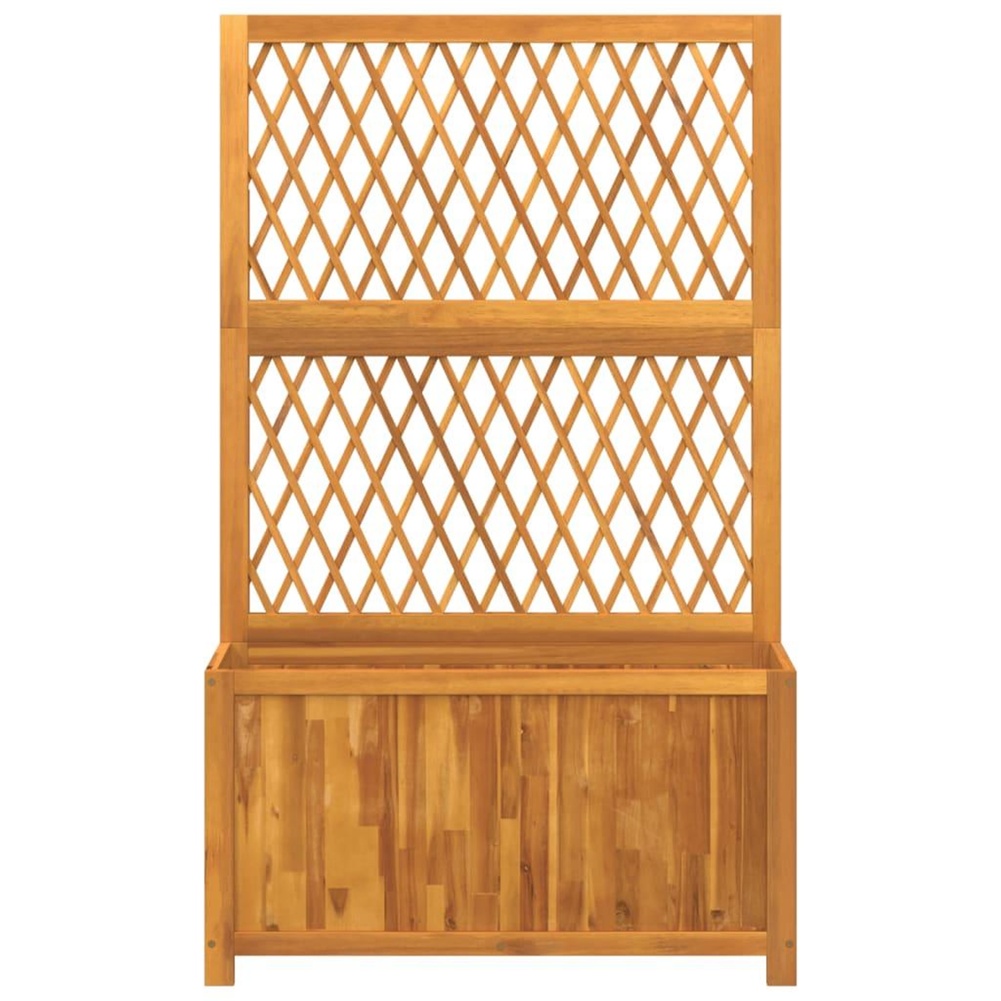 Voir la diapositive 4 : VIDAXL Jardiniere avec treillis 100x32x165 cm bois massif d'acacia