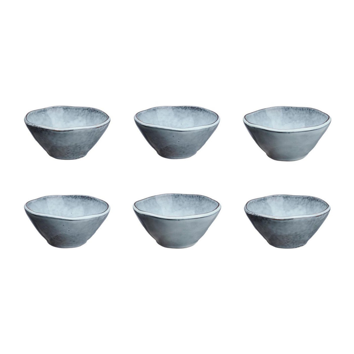 BJORN Bol CLOUD Ø14cm - 6 pièces - Gris orage