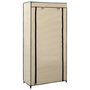 Voir la diapositive 1 : VIDAXL Armoire a chaussures avec housse Creme 58x28x106 cm Tissu