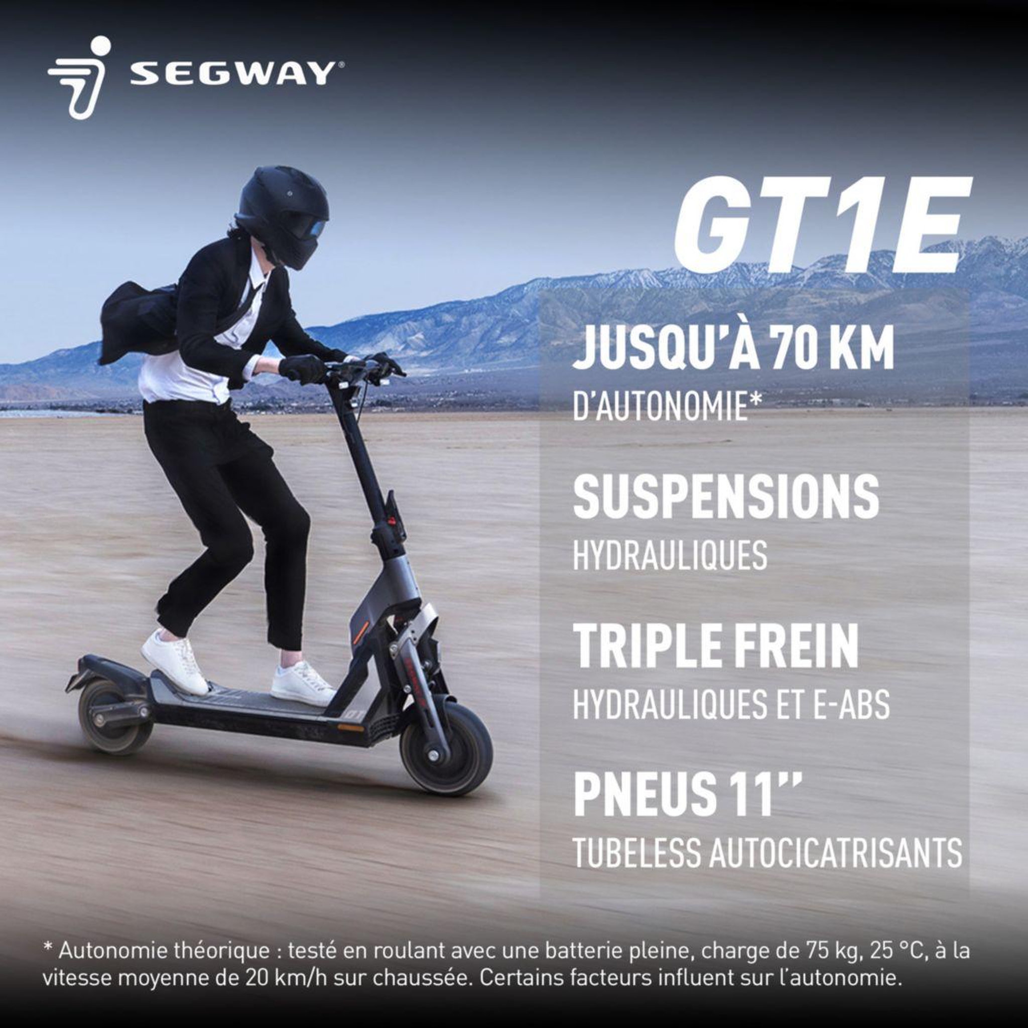 Voir la diapositive 2 : Segway Trottinette électrique GT1E