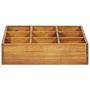 Voir la diapositive 3 : VIDAXL Lit surelevede jardin a herbes Bois d'acacia massif 60x60x15 cm