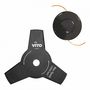 Voir la diapositive 3 : VITO Garden Débroussailleuse Thermique 52 Cm3 Moteur 2T 1,9 CV Harnais + Lame 3 dents Ø 25.5 cm + Fil nylon Ø 2.5 mm VITO