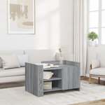VIDAXL Table basse sonoma gris 80x50x50 cm Bois d'ingenierie
