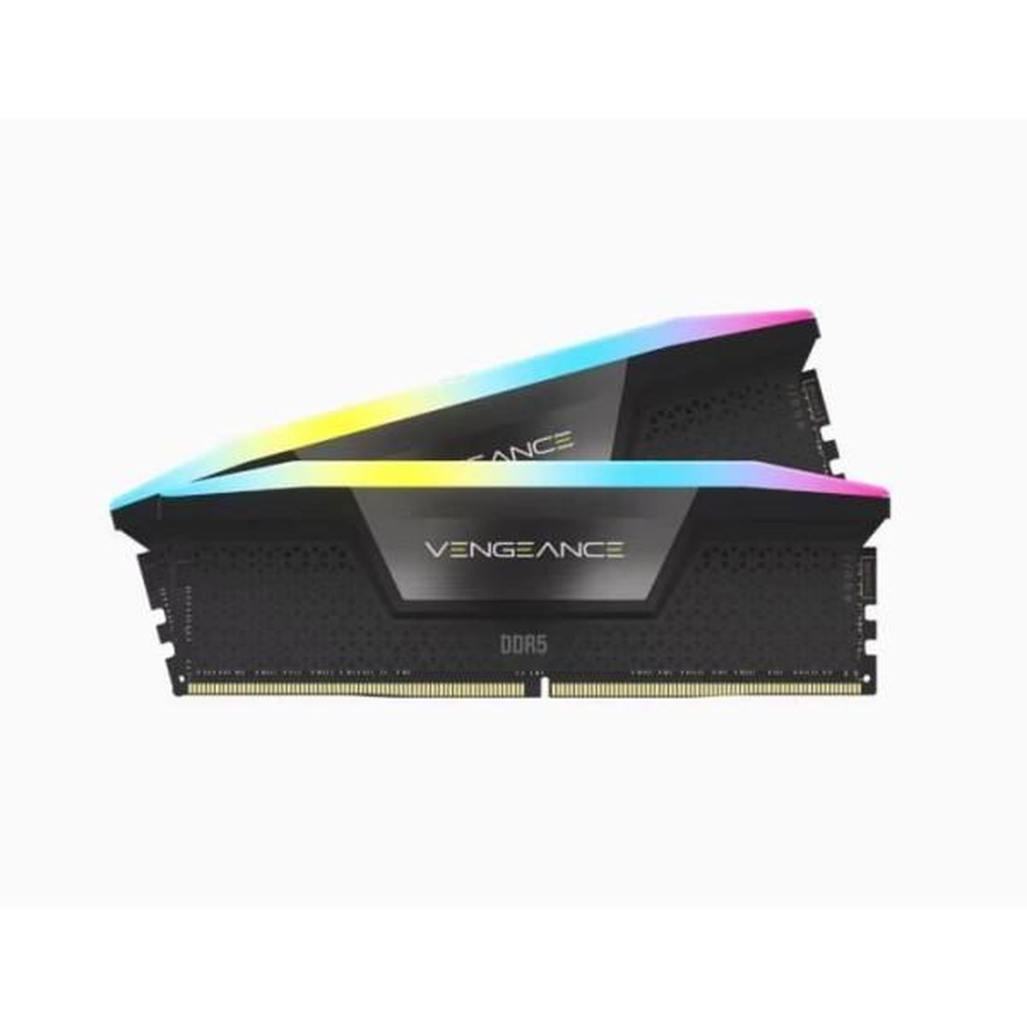 Corsair Mémoire ram - corsair - vengeance rgb ddr5 - 32gb 2x16gb dimm - 5600 mhz - 1,25v - noir (cmh32gx5m2b5600c40k)