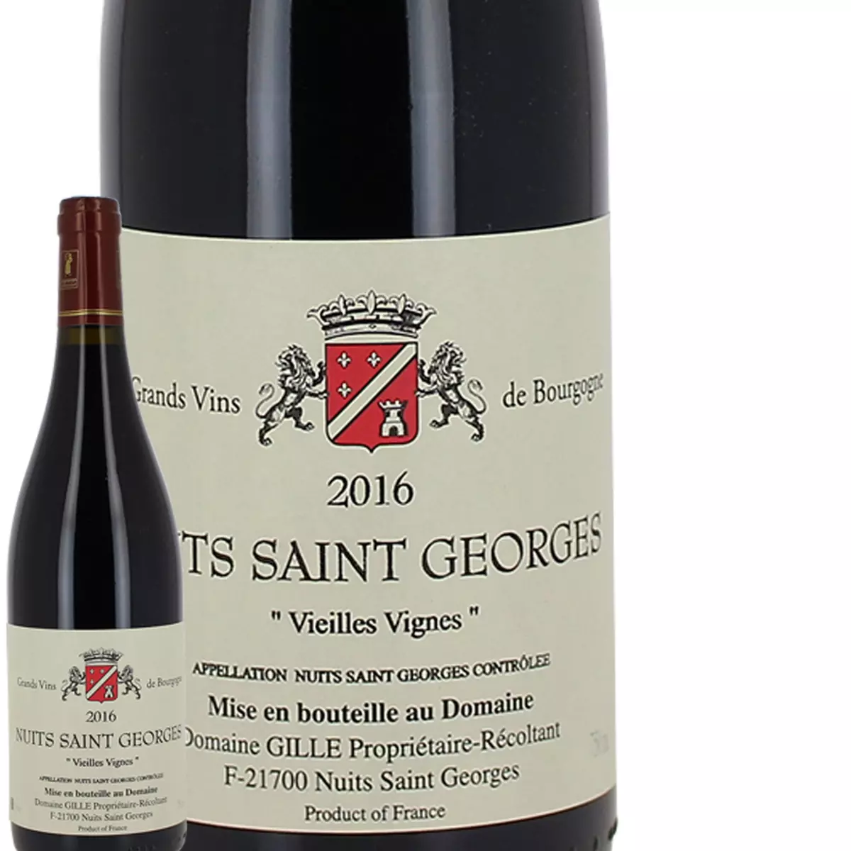 Vieilles Vignes Domaine Gille Nuits Saint Georges Rouge 2016
