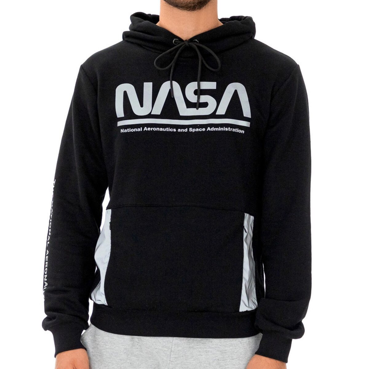 NASA Sweat Capuche Noir Homme Nasa 23H
