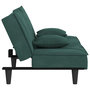 Voir la diapositive 5 : VIDAXL Canape-lit vert fonce Velours