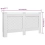 Voir la diapositive 6 : VIDAXL Cache-radiateurs 2 pcs Blanc 152x19x81,5 cm MDF