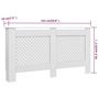 Voir la diapositive 6 : VIDAXL Cache-radiateurs 2 pcs Blanc 152x19x81,5 cm MDF