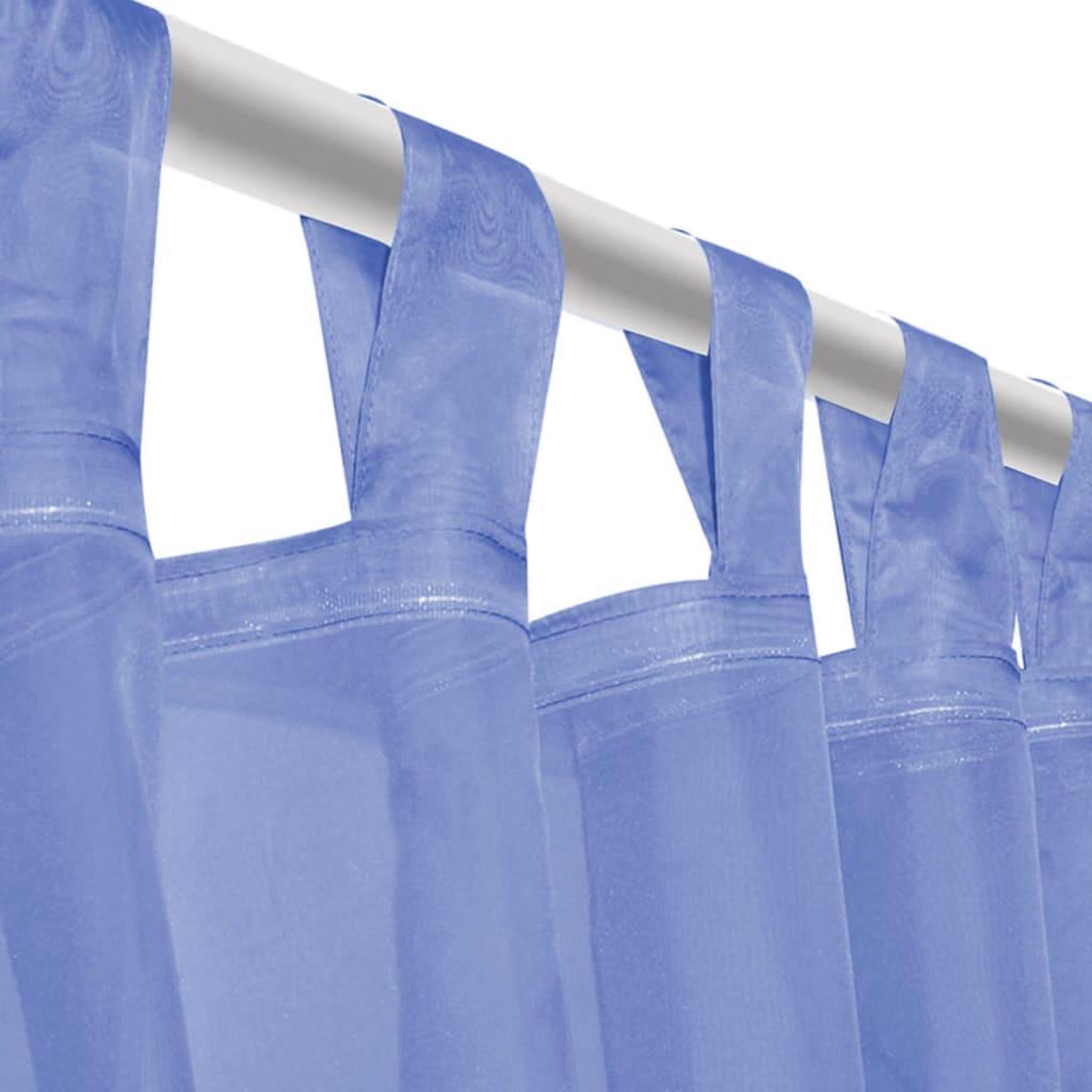 Voir la diapositive 5 : VIDAXL Rideau occultant 2 pcs Voile 140 x 225 cm Bleu royal