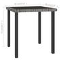 Voir la diapositive 4 : VIDAXL Table a dîner de jardin Gris 70x70x73 cm Resine tressee