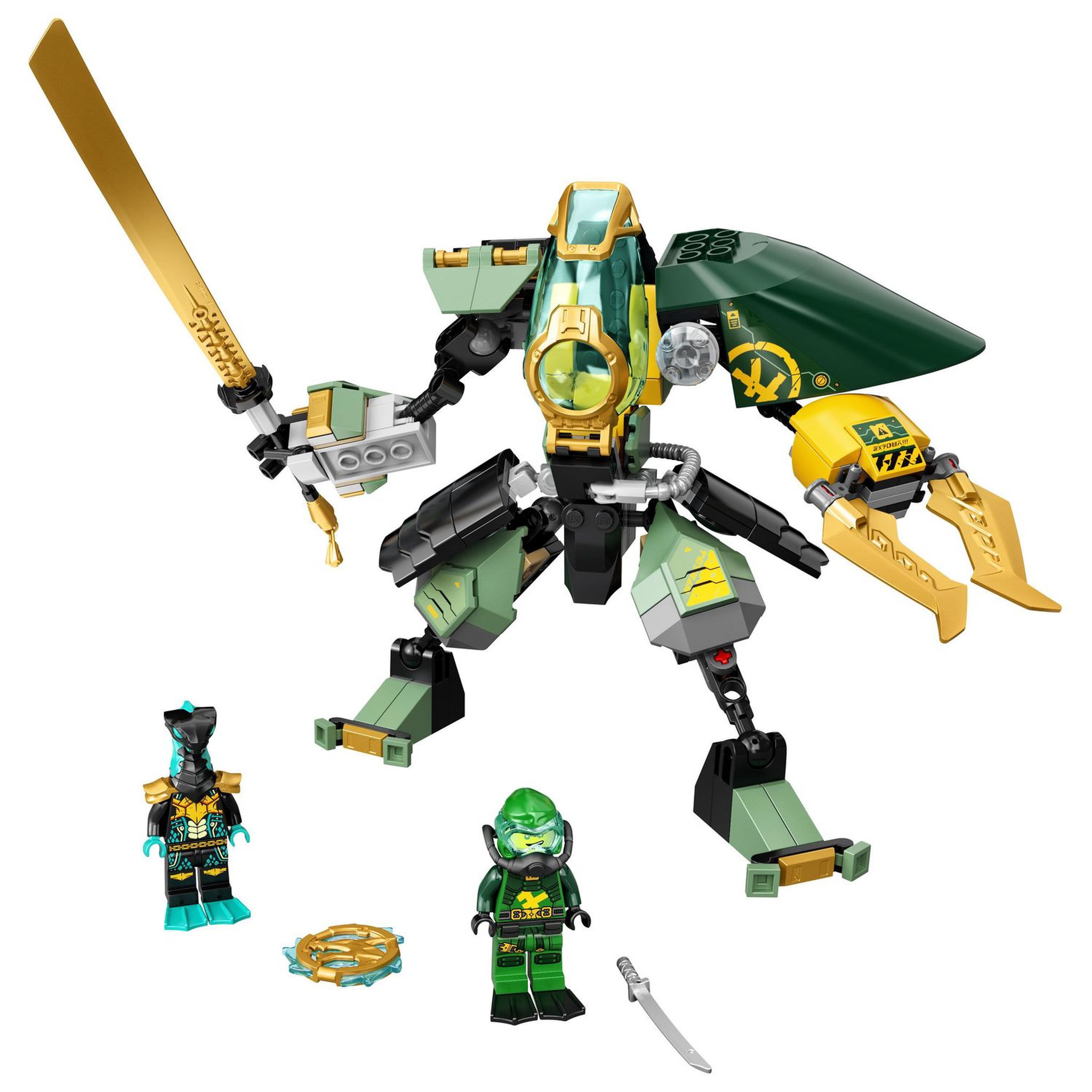 Voir la diapositive 2 : LEGO NINJAGO 71750 - Le robot Hydro de Lloyd 