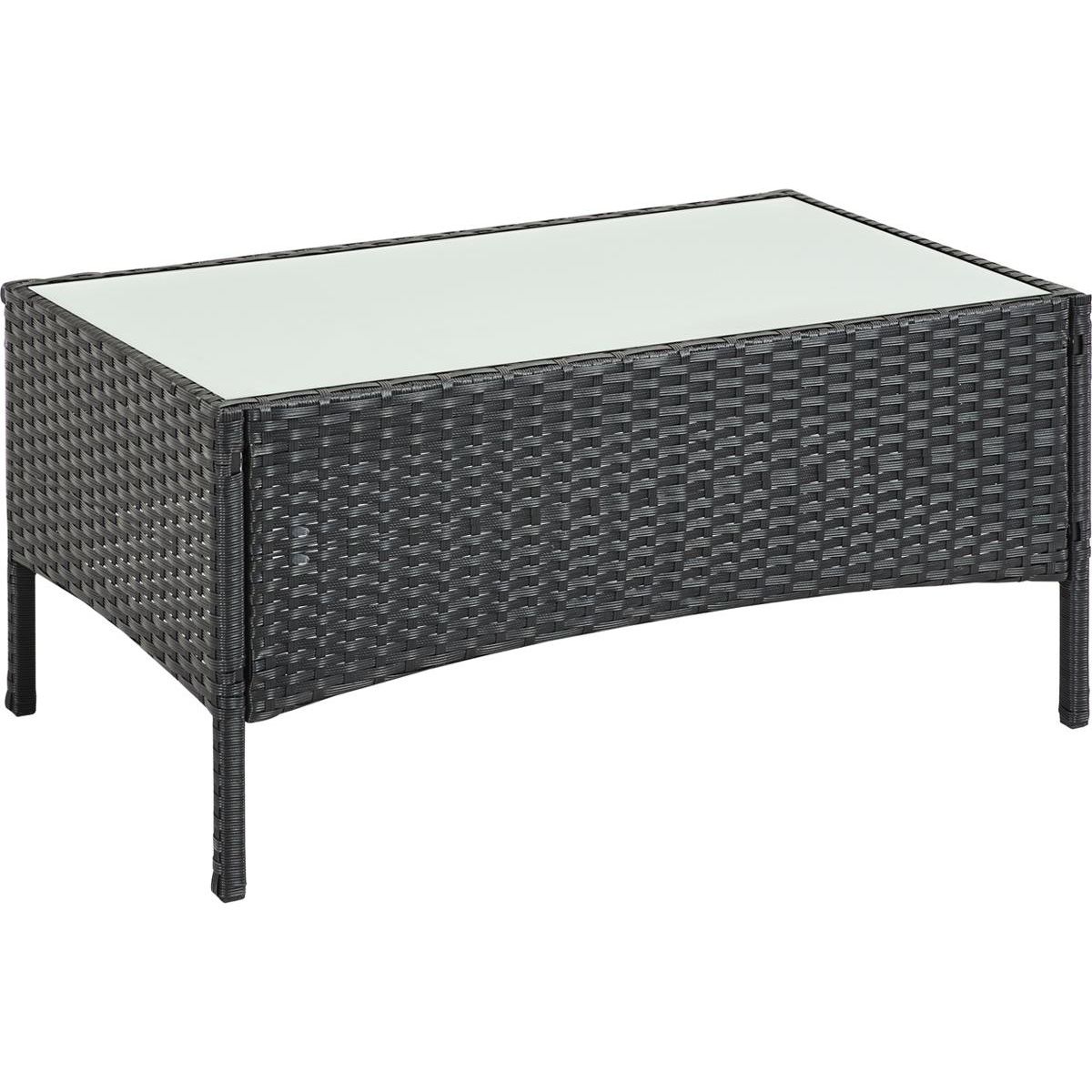 Habitat et Jardin Salon de jardin en résine tressée  Toronto Bis  - Atlanta - Noir