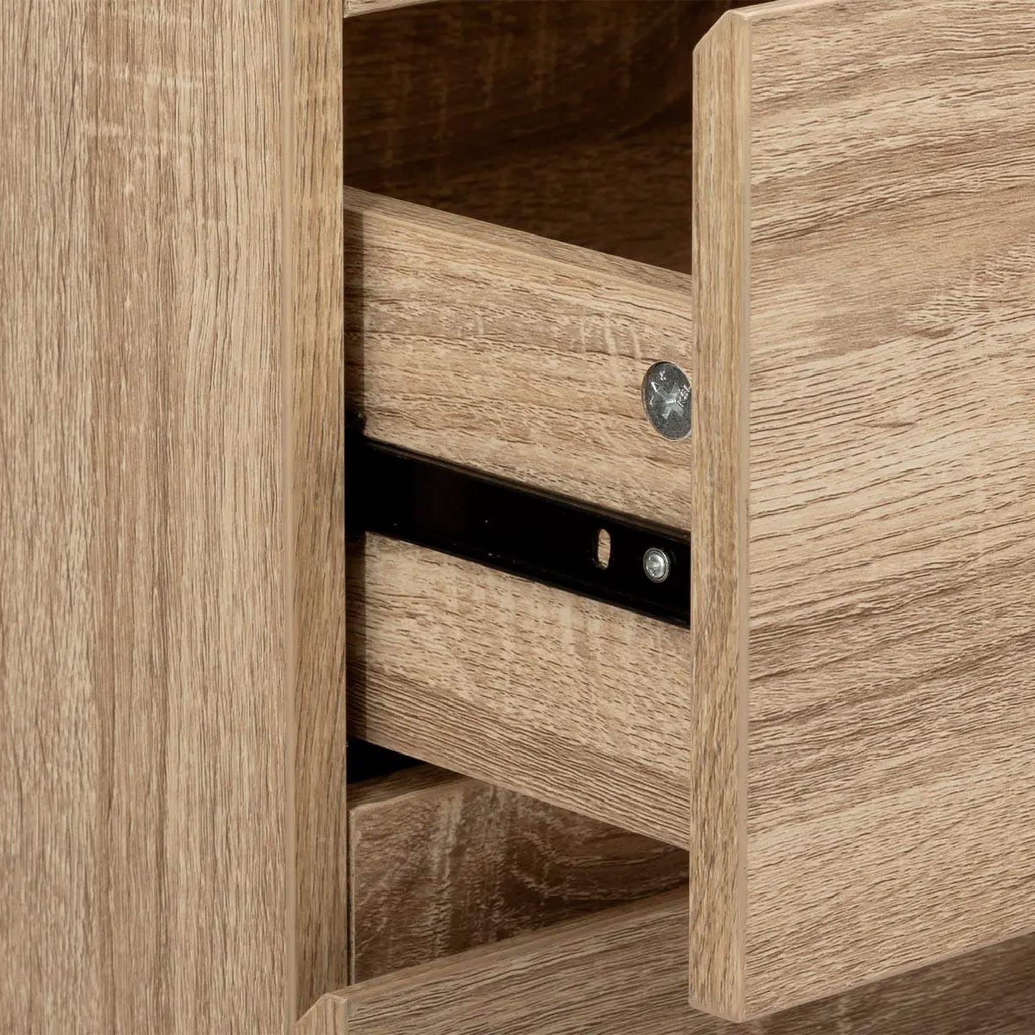 Voir la diapositive 4 : FIVE Chiffonnier 5 tiroirs  dolo  115cm naturel
