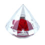 Voir la diapositive 1 : SC CRYSTAL Ecrin décoré d'une rose éternelle - stabilisée rouge