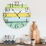 VIDAXL Horloge murale Multicolore 60 cm MDF