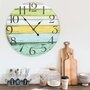 Voir la diapositive 1 : VIDAXL Horloge murale Multicolore 60 cm MDF