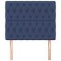 Voir la diapositive 3 : VIDAXL Tetes de lit 2 pcs Bleu 100x7x78/88 cm Tissu