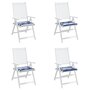 Voir la diapositive 4 : VIDAXL Coussins de chaise de jardin lot de 4 40x40x3 cm