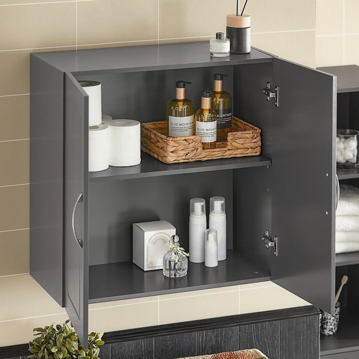 SOBUY SoBuy - Meuble Mural Suspendu à deux portes - Fonctionnel - FRG231