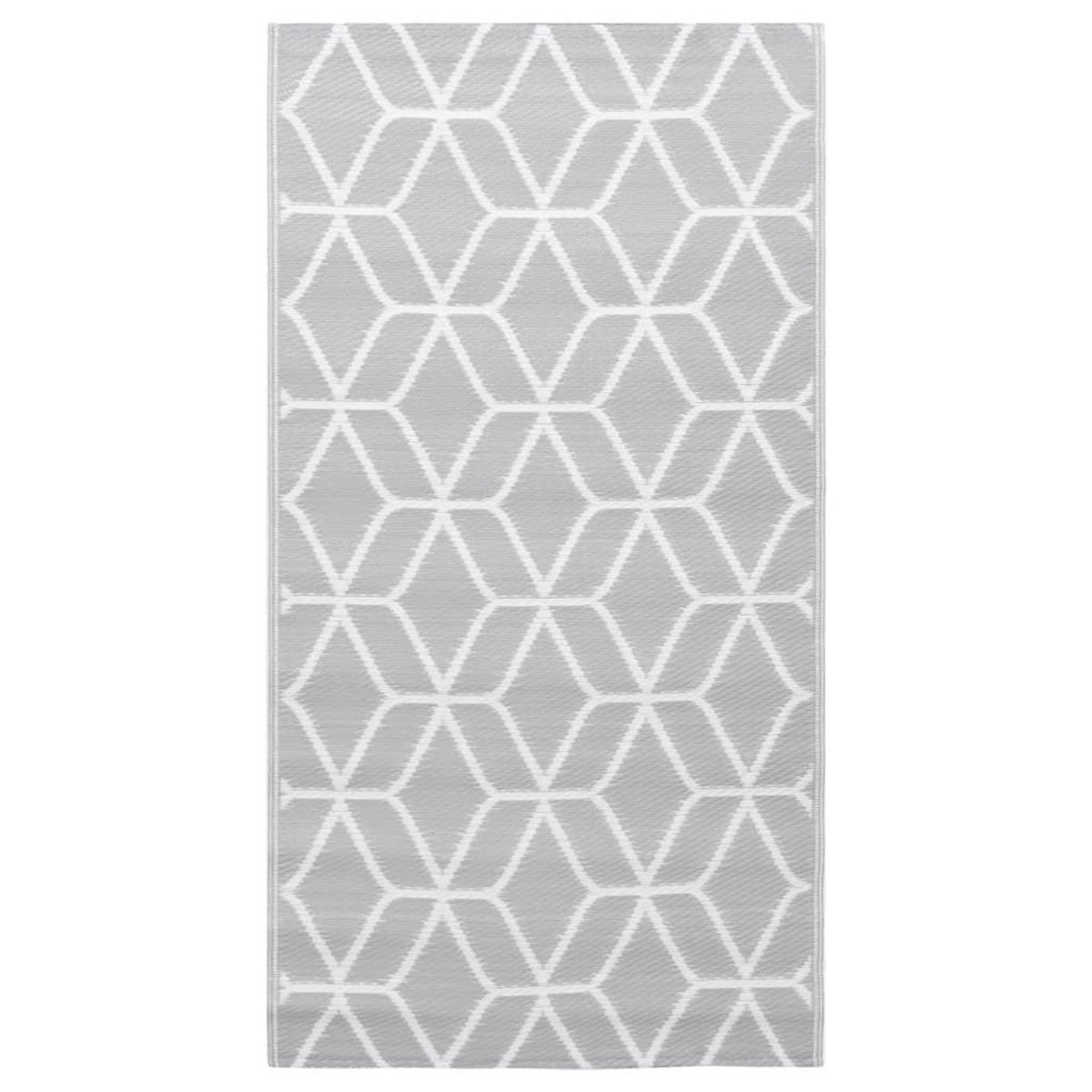 VIDAXL Tapis d'exterieur ARAKIL Gris 80x150 cm PP