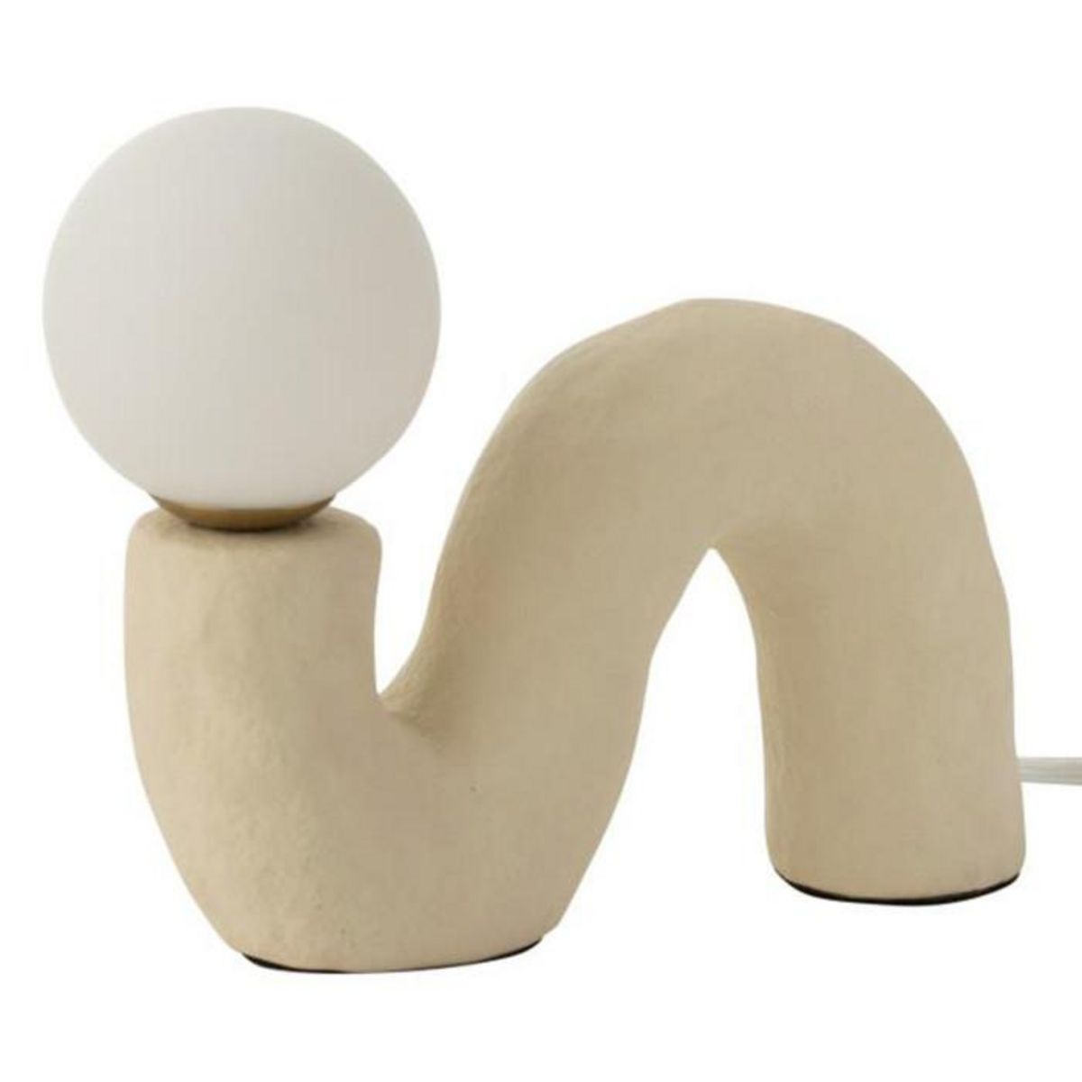 Paris Prix Lampe à Poser Design  Pierre  22cm Beige