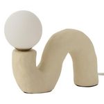 Paris Prix Lampe à Poser Design  Pierre  22cm Beige
