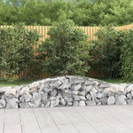 VIDAXL Paniers a gabions arques 15 pcs 400x50x40/60 cm Fer galvanise