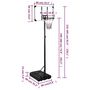 Voir la diapositive 6 : VIDAXL Support de basket-ball Transparent 235-305 cm Polycarbonate