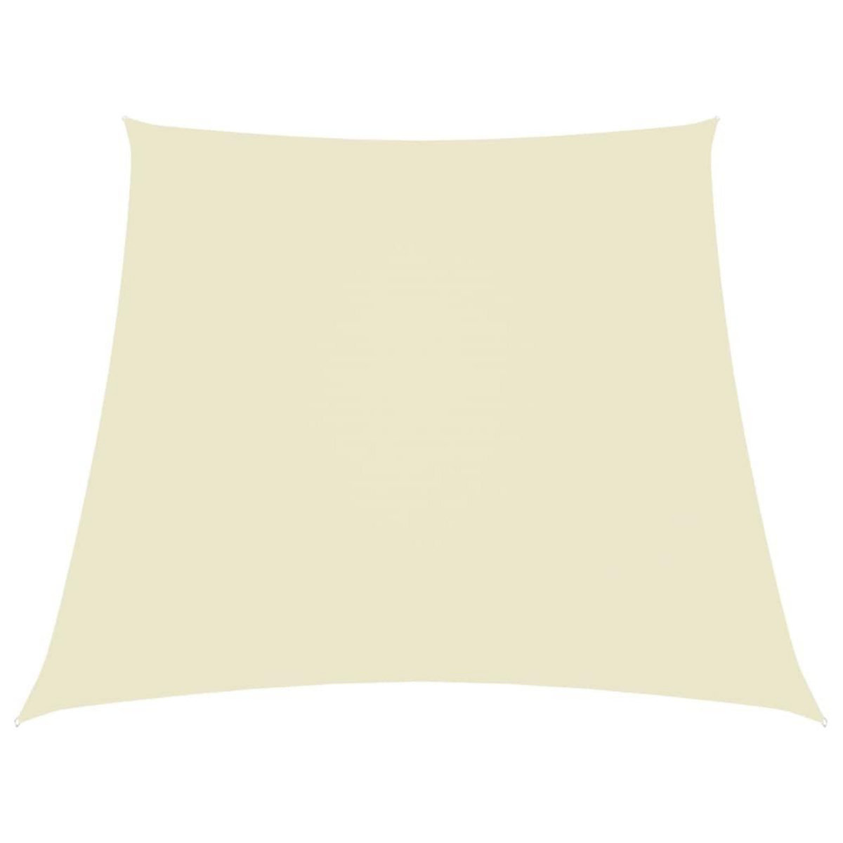 VIDAXL Voile de parasol Tissu Oxford trapeze 4/5x4 m Creme