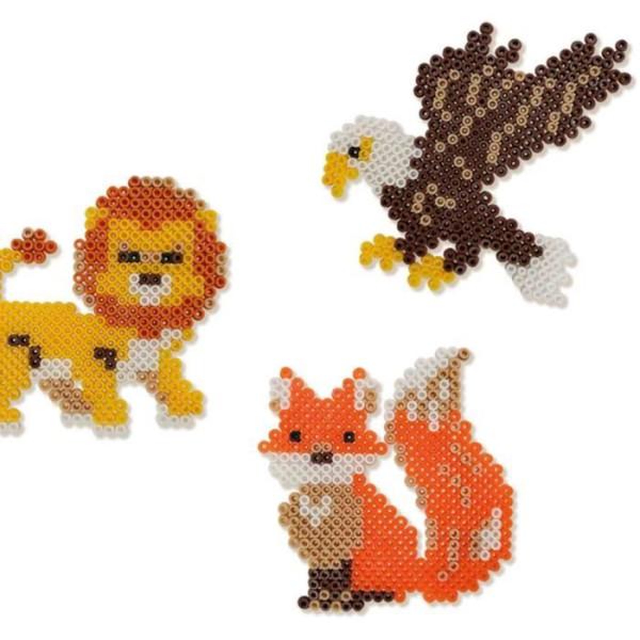 Voir la diapositive 4 : SES Creative Perles a repasser - Animaux du monde - SES CREATIVE - Crée divers animaux avec 3500 perles et instructions.