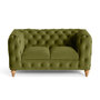 Voir la diapositive 1 : LISA DESIGN Walter - canapé 2 places chesterfield en velours - pieds bois