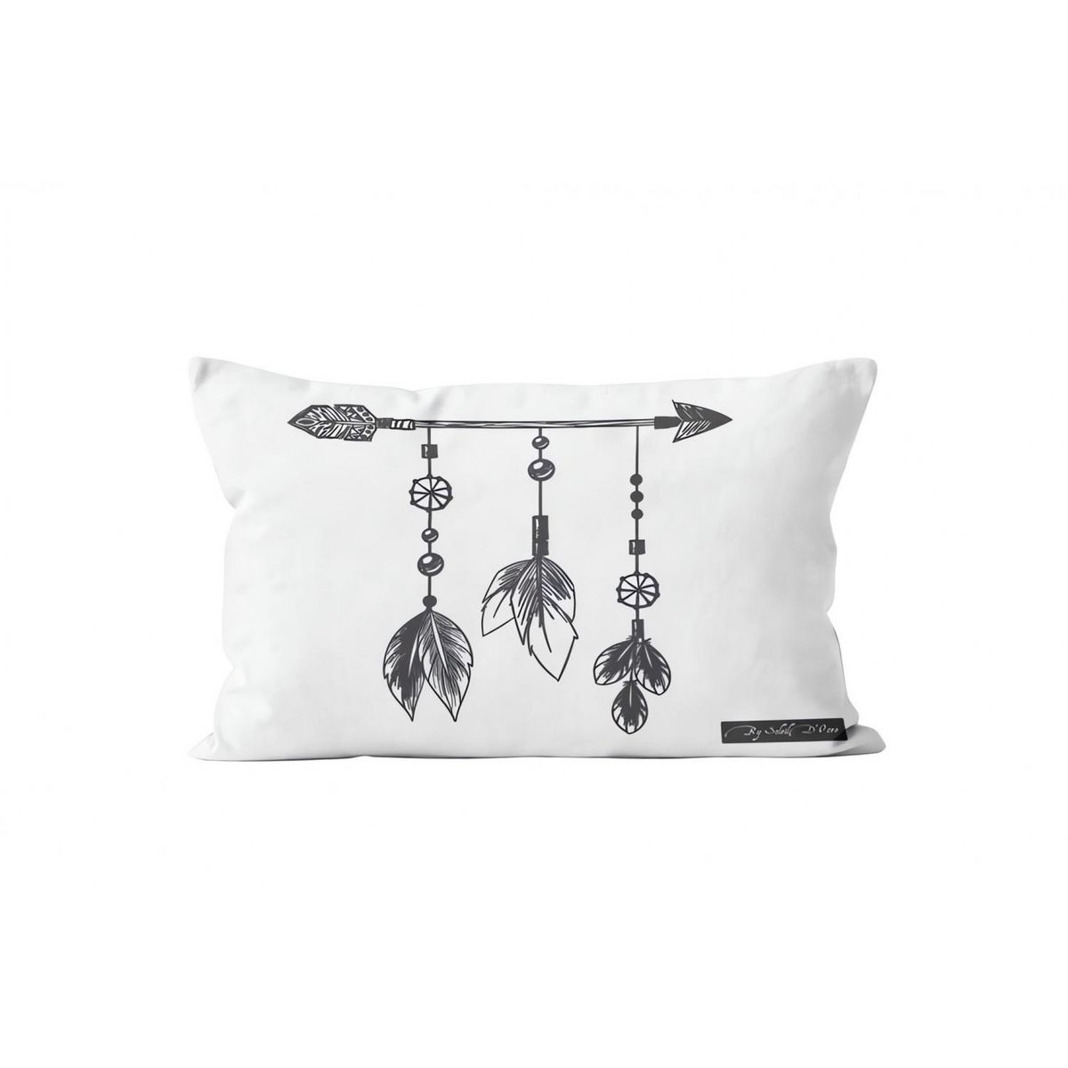 SOLEIL D'OCRE Housse de coussin 32x50 cm APACHE, par Soleil d'Ocre