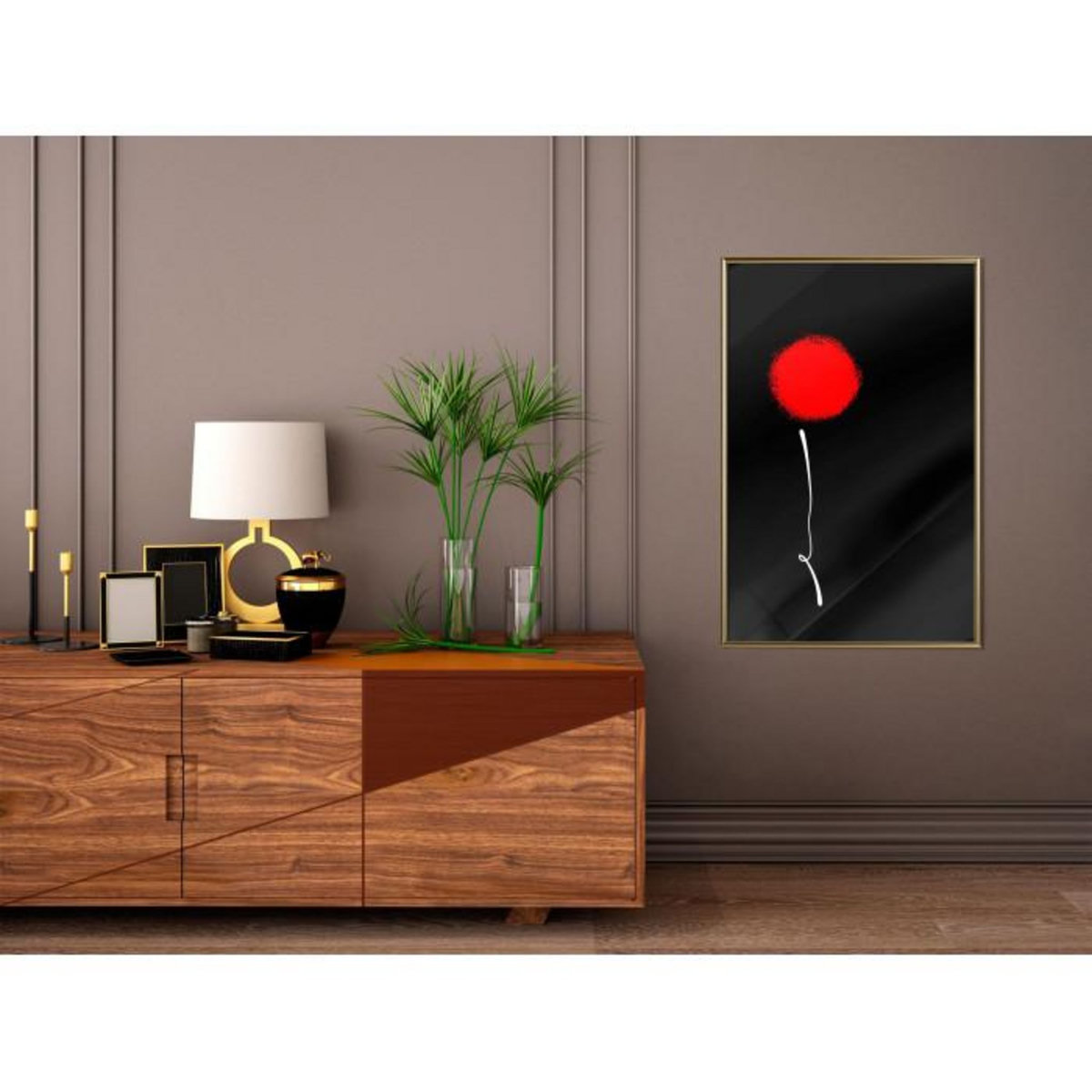 Paris Prix Affiche Murale Encadrée  Dot and Line