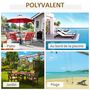 Voir la diapositive 6 : OUTSUNNY Parasol inclinable rond avec manivelle métal fibre de verre Ø 2,55 m polyester haute densité gris