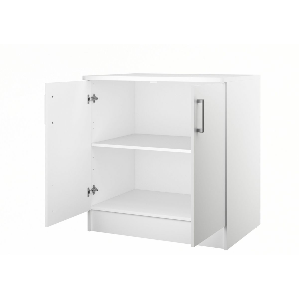  Meuble de cuisine bas 2 portes L80cm P60cm DISCOUNT
