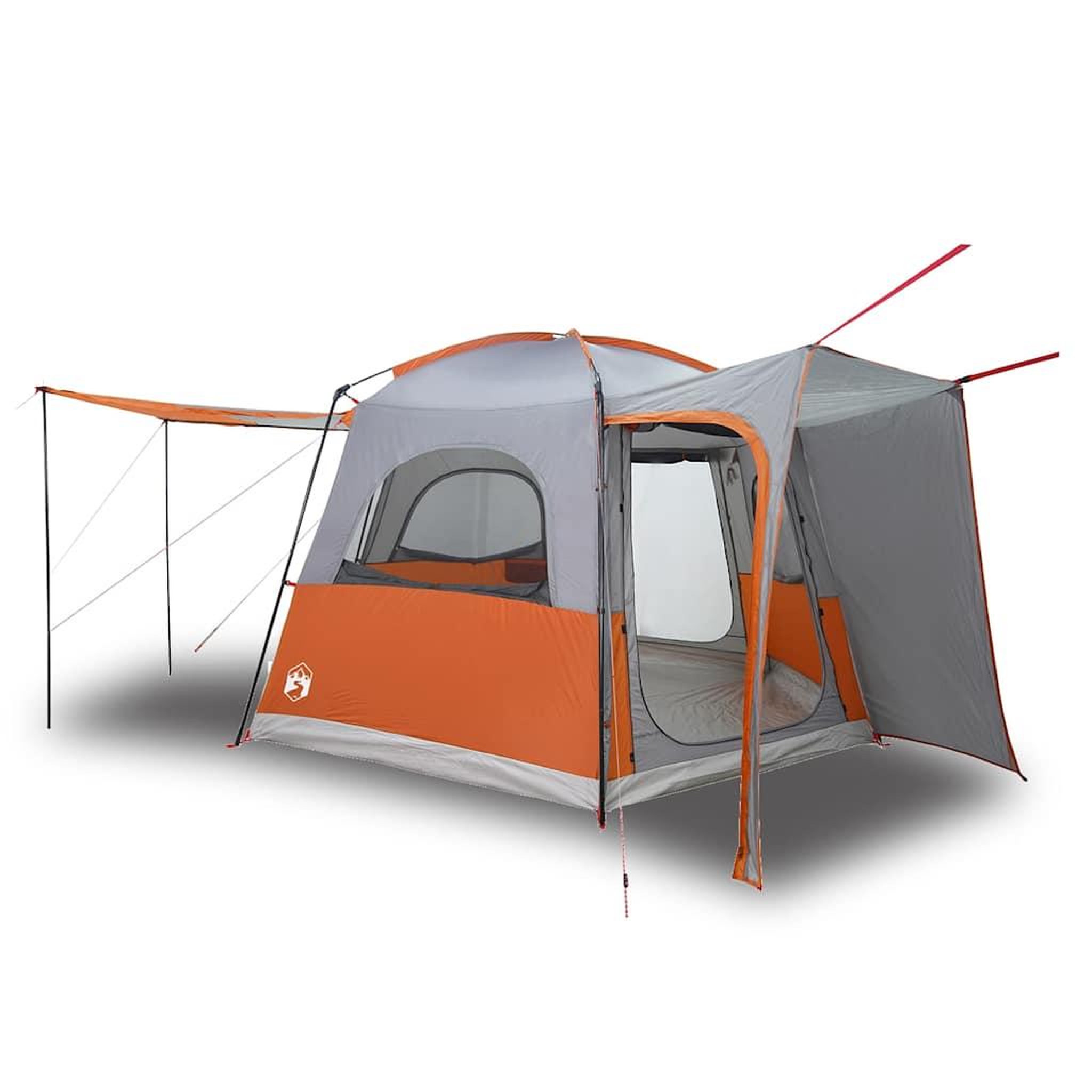 Voir la diapositive 2 : VIDAXL Tente de voiture 4 personnes gris et orange impermeable
