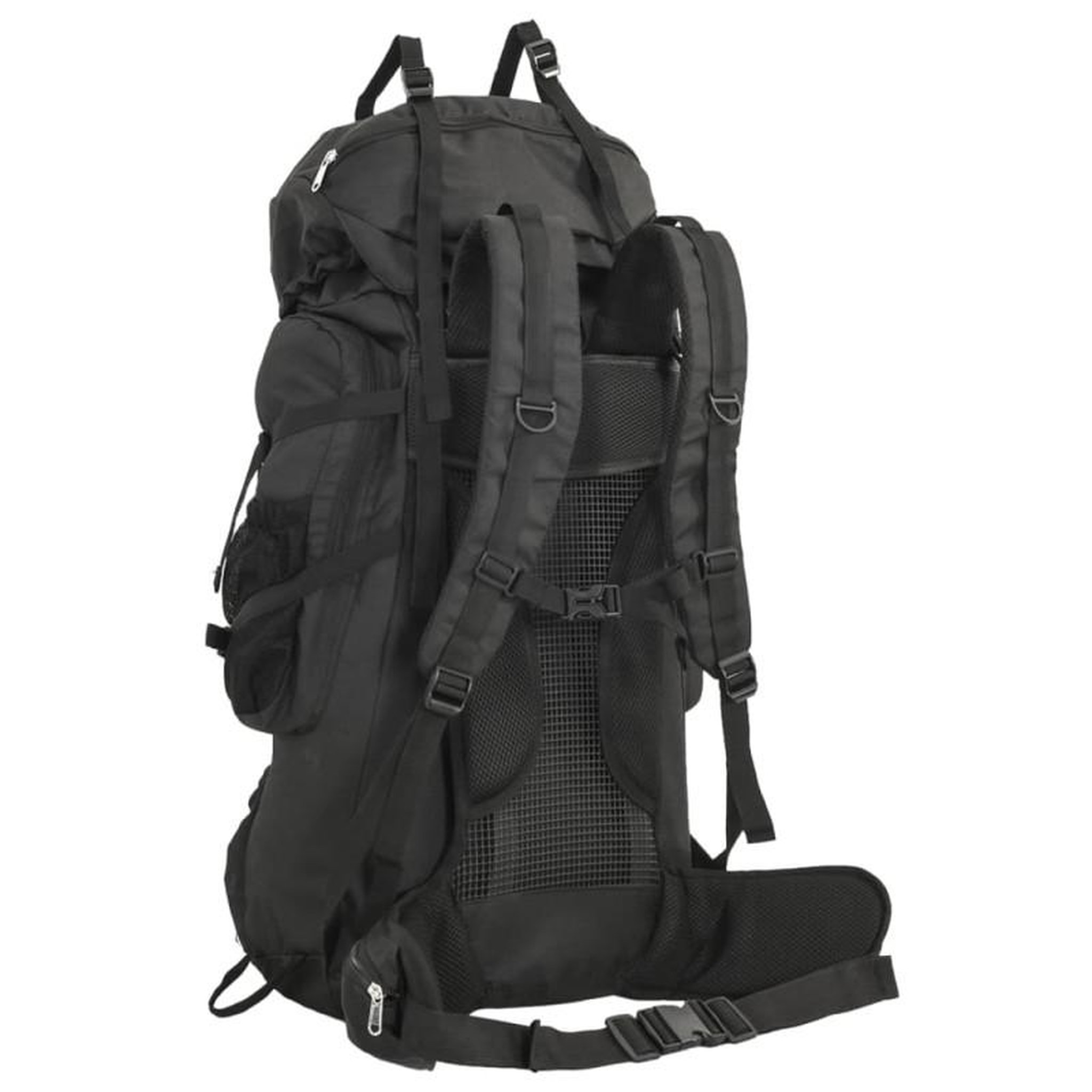 Voir la diapositive 3 : VIDAXL Sac à dos de randonnée noir 60 L tissu oxford