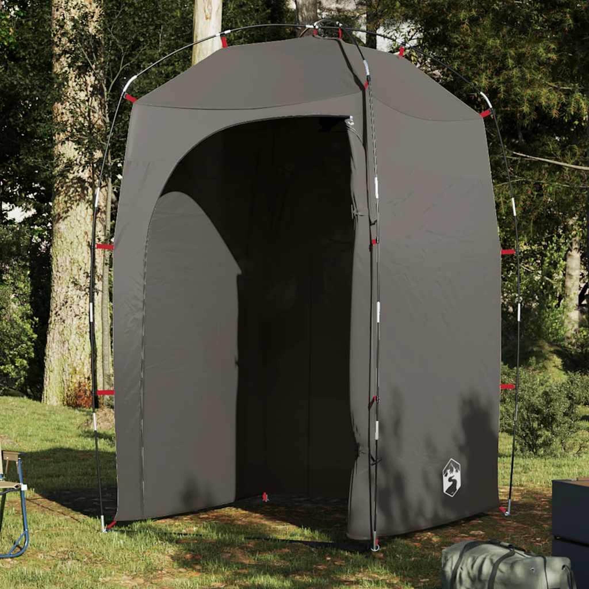 VIDAXL Tente de douche marron impermeable