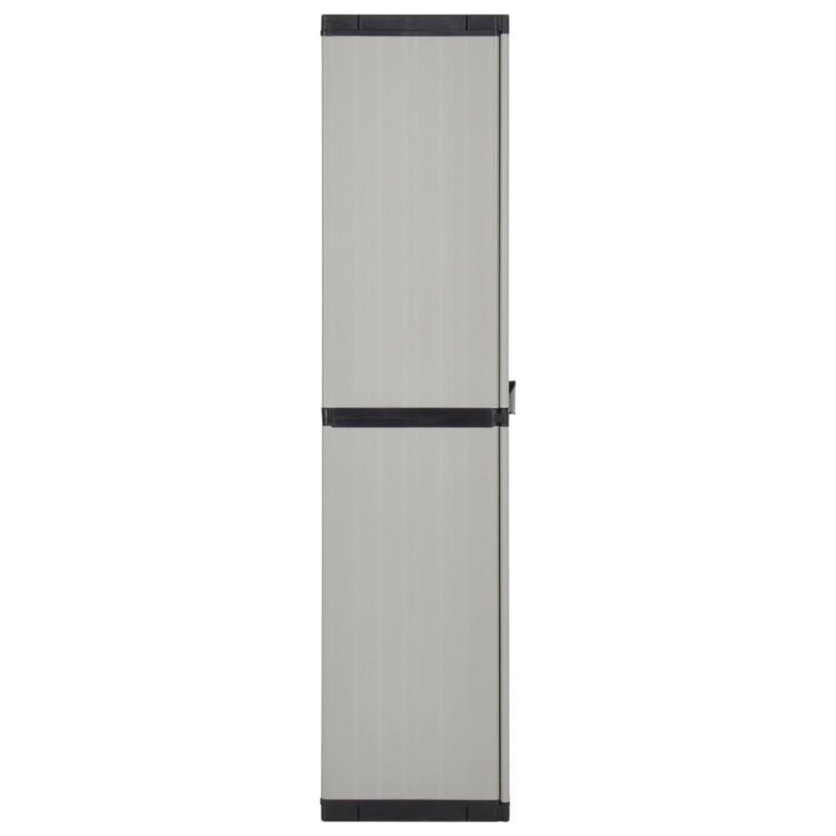 VIDAXL Armoire de rangement de jardin 3 etageres Gris/noir 68x40x168cm