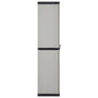 Voir la diapositive 4 : VIDAXL Armoire de rangement de jardin 3 etageres Gris/noir 68x40x168cm