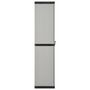 Voir la diapositive 4 : VIDAXL Armoire de rangement de jardin 3 etageres Gris/noir 68x40x168cm