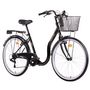 Voir la diapositive 4 : DISCOVERY ADVENTURES Vélo VTC 26'' City Rigide Femme Acier  Discovery Adventures  - 6 vitesses - Enjambement bas - Freins V-Brake - Dérailleur Shimano - Equipé City