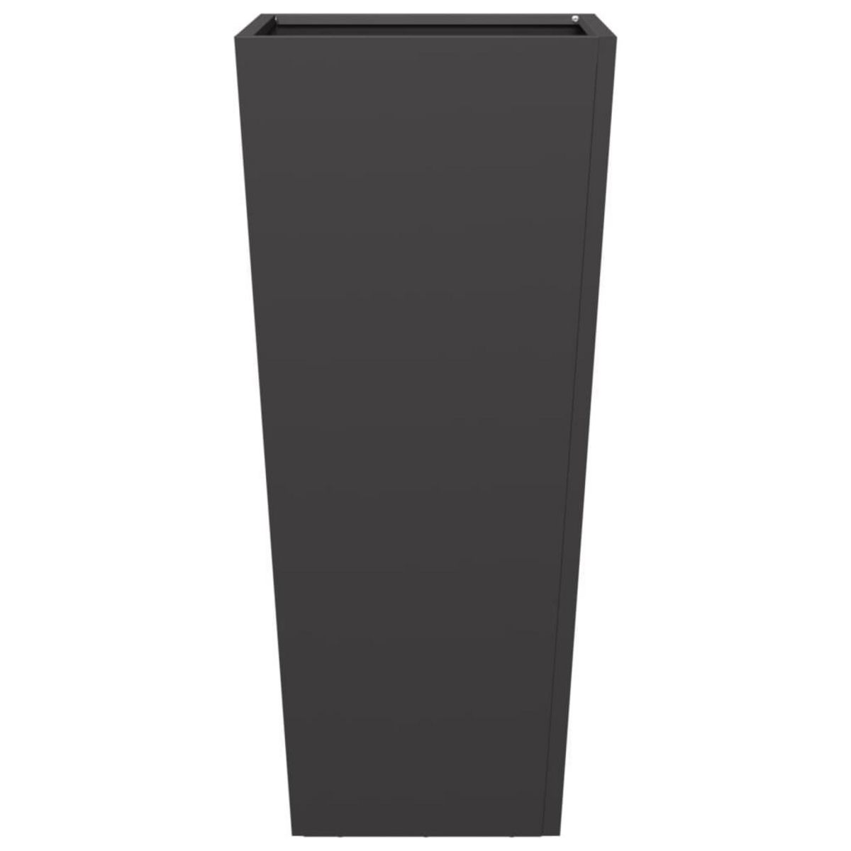 VIDAXL Jardiniere noir 35x35x75 cm acier