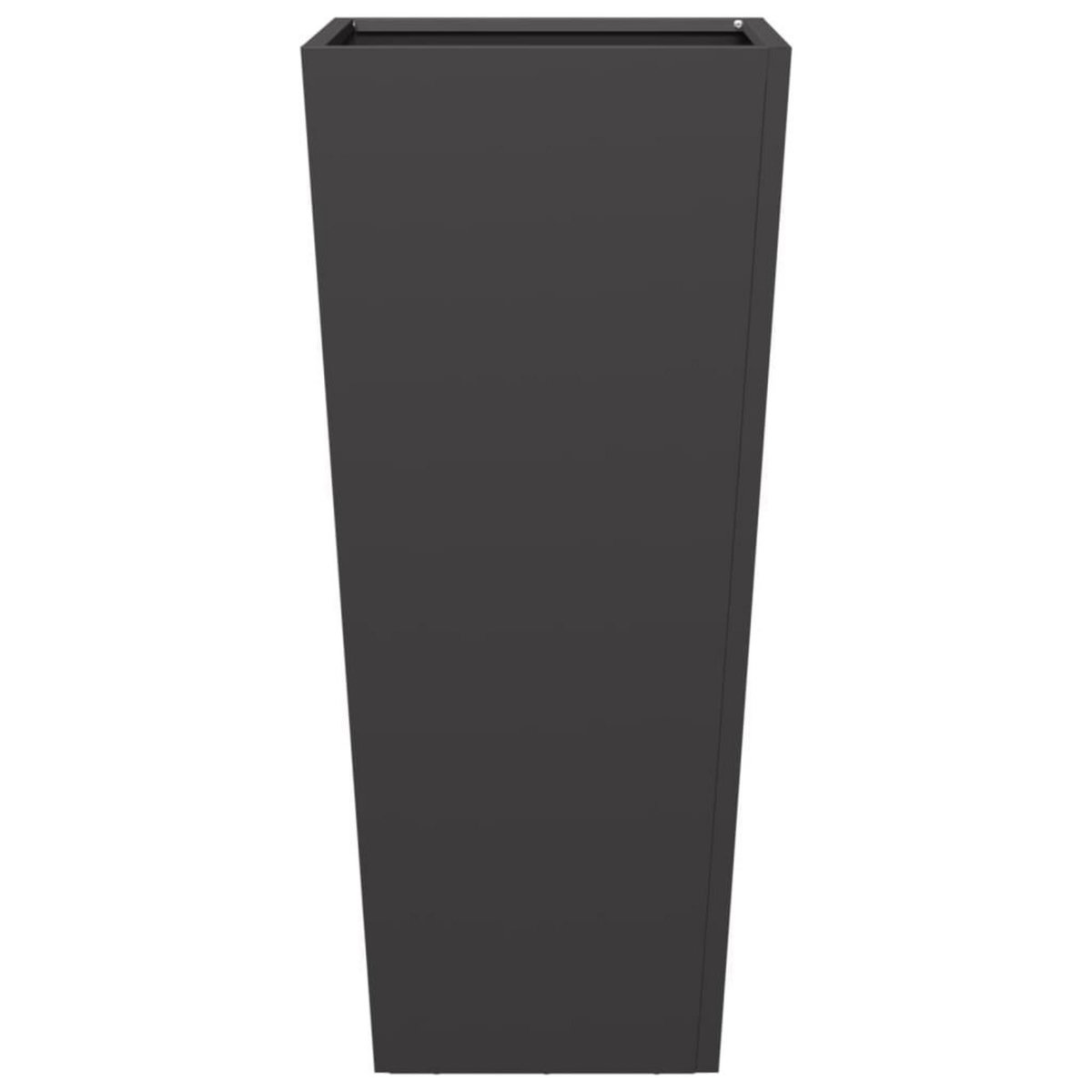 VIDAXL Jardiniere noir 35x35x75 cm acier