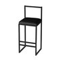 Voir la diapositive 1 : Habitat et Jardin Tabouret de bar en métal  Nordic  35 x 35 x 84 cm - Noir