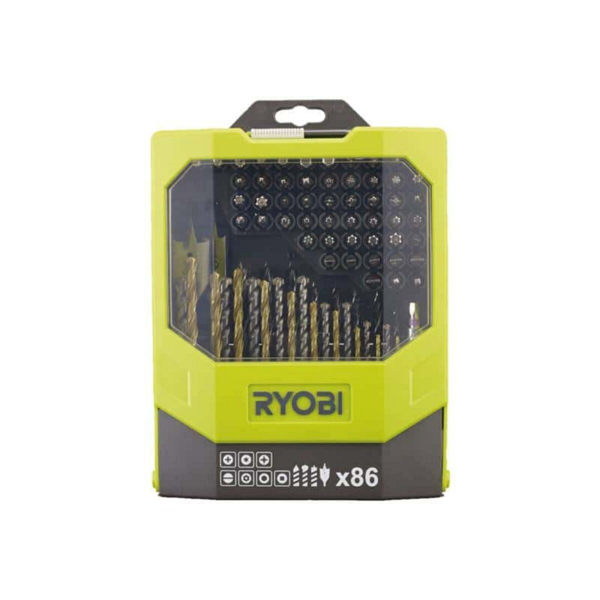 Ryobi Coffret RYOBI 86 accessoires mixtes - perçage et vissage RAK86MIXC