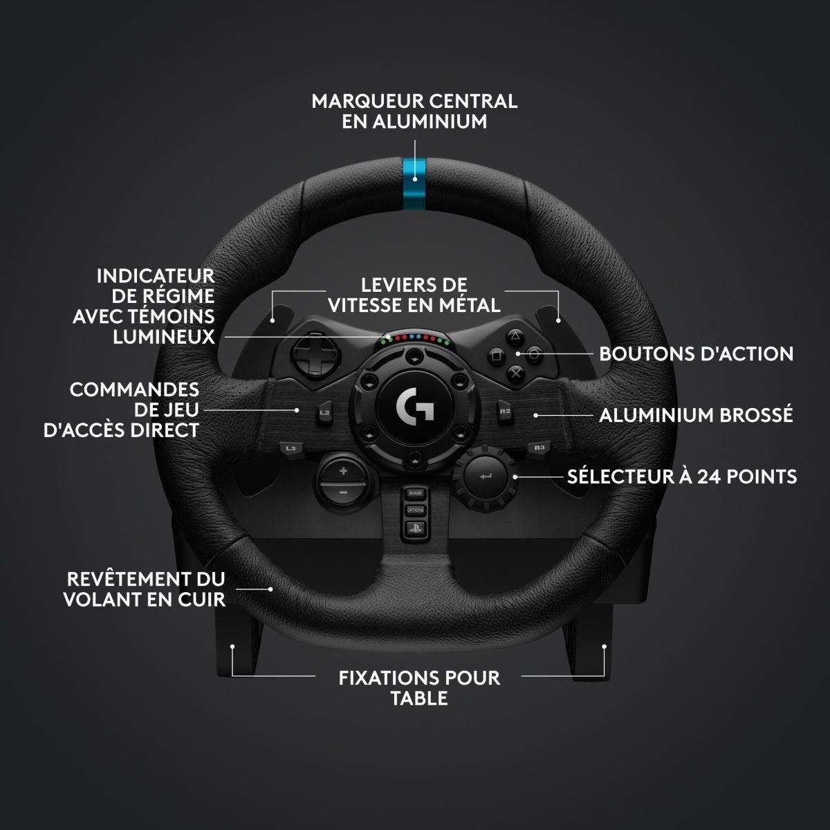Logitech Volant + Levier de vitesses + Pédalier G923 SE Playstation
