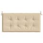 Voir la diapositive 4 : VIDAXL Coussin de banc de jardin beige 100x50x3 cm tissu oxford