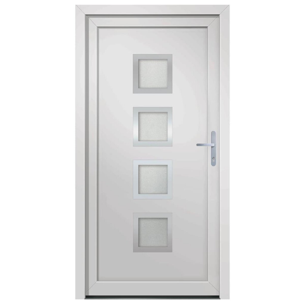 VIDAXL Porte d'entree Blanc 108x208 cm PVC